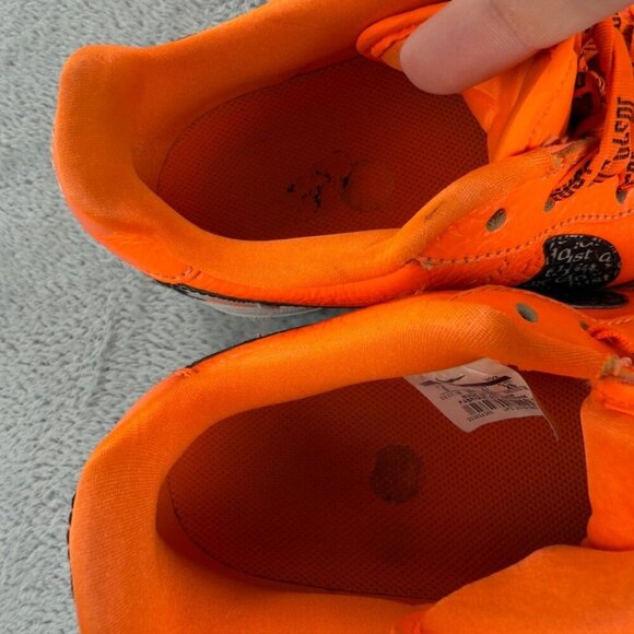 Nike Air Force 1 Just Do It Bright Orange Men’s Sneakers Size 8 US - AR7719-800 - Picture 4 of 16